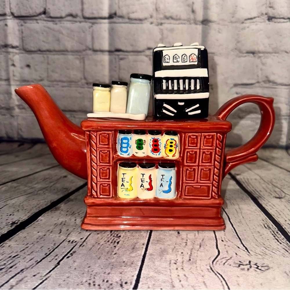 Rare Paul Cardew Vintage Tea Shop Counter Cash Register Teapot Porcelain England